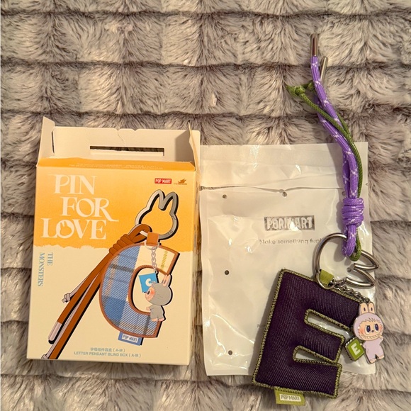 Pop Mart THE MONSTERS Pin for Love Series- Letter E Pendant, - Picture 1 of 2